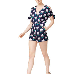 Mare Mare Laj Cold Shoulder Lotus Printed Jumpsuit